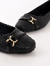 Ballerina Aplique Negro Mujer – Toque femenino para ocasiones especiales