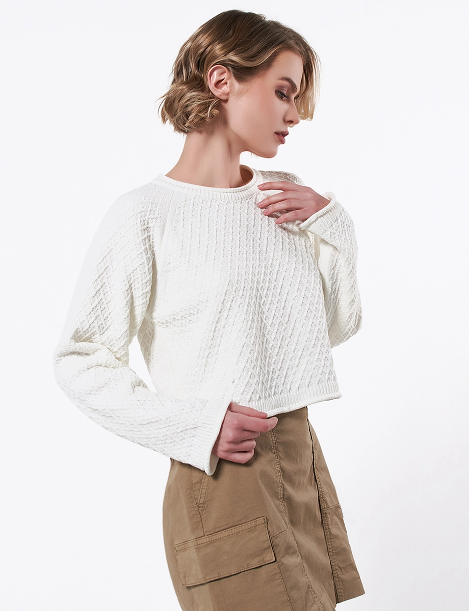 Sweater Corto Blanco