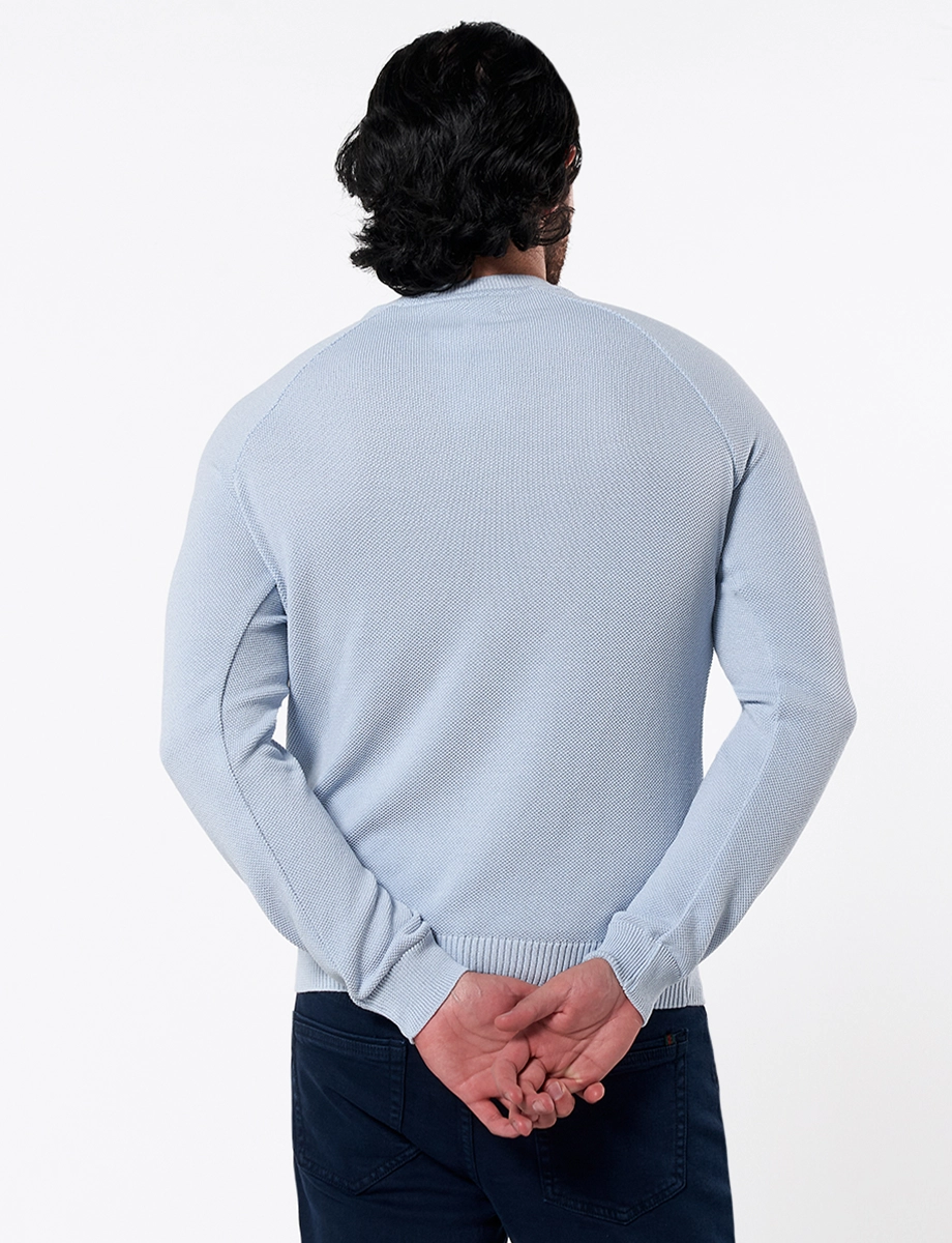 Sweater Básico Celeste Claro