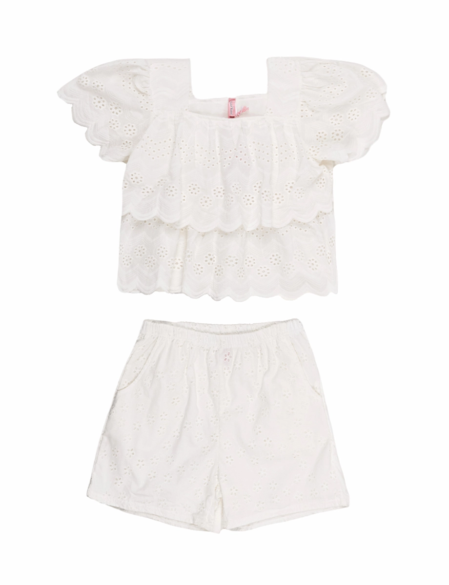 Conjunto Blusa + Short Blanco