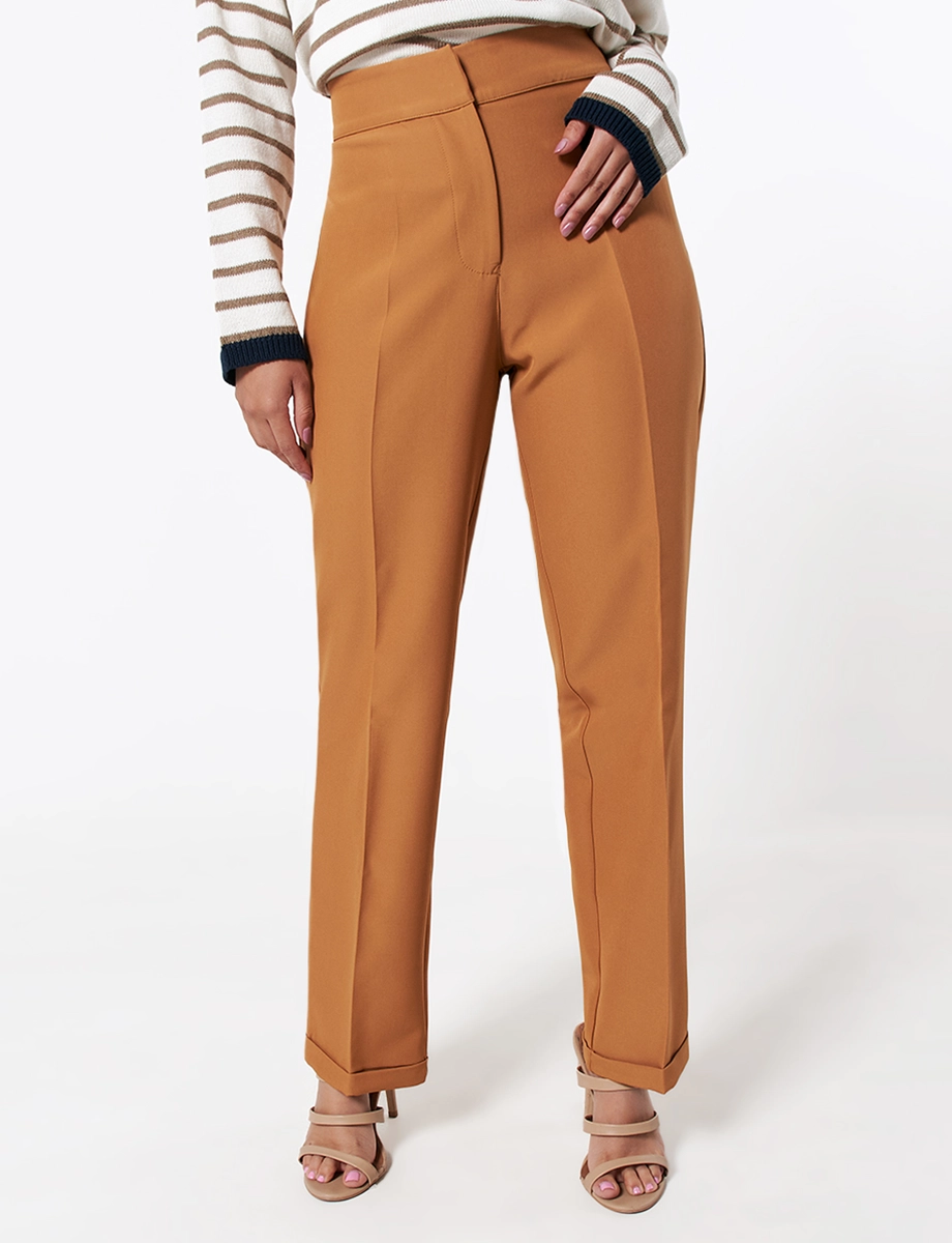 Pantalón Casual Café Medio