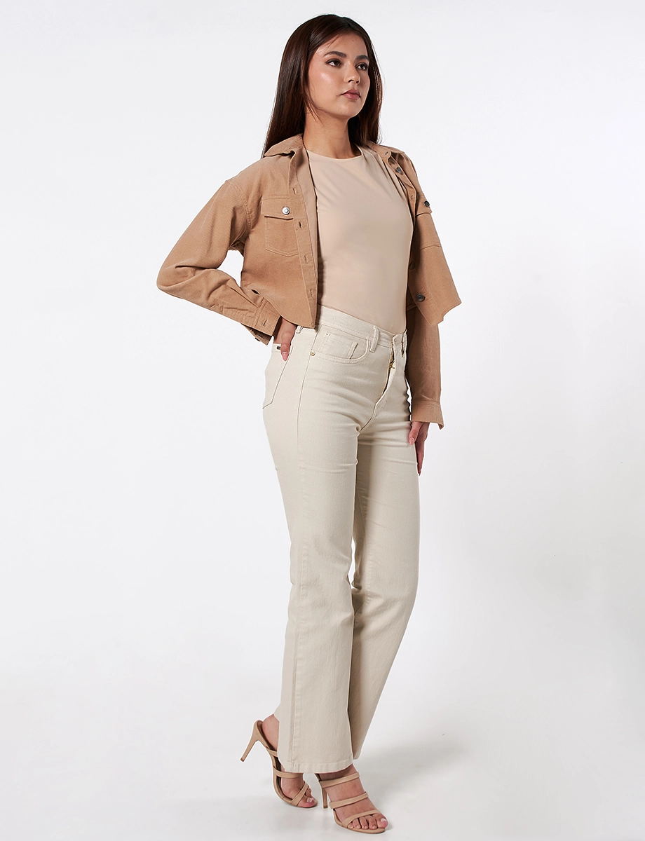 Jean Recto Beige