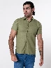 Camisa Lino Verde Oliva
