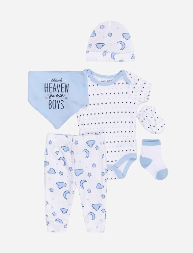 Set x8 Piezas Heaven Celeste