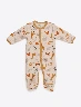 Pijama Mono Print Safari Crema Niño – Descanso cómodo con diseño animal