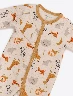 Pijama Mono Print Safari Crema Niño – Descanso cómodo con diseño animal