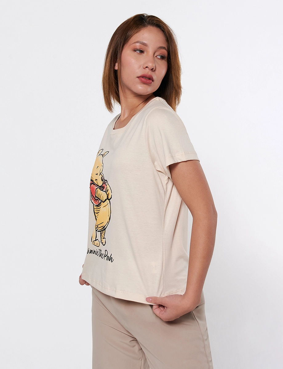 Camiseta Winnie Pooh Beige