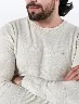 Sweater Bloque de Color Crudo