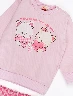 Conjunto Buzo Gatitos Rosa + Licra Mini print Corazones Rosado Niña – Set tierno y cómodo diario