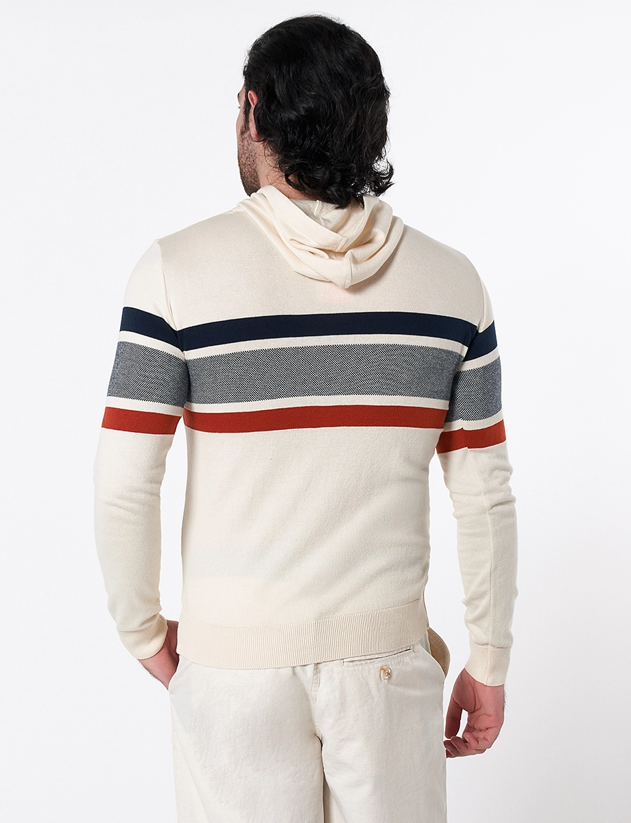 Sweater Capucha Crudo