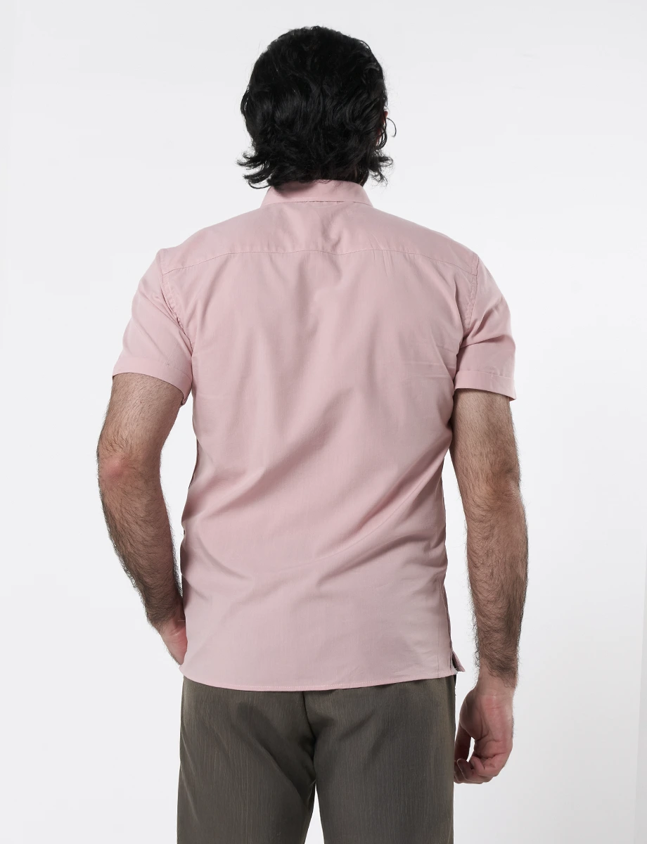 Camisa Manga Corta Rosada