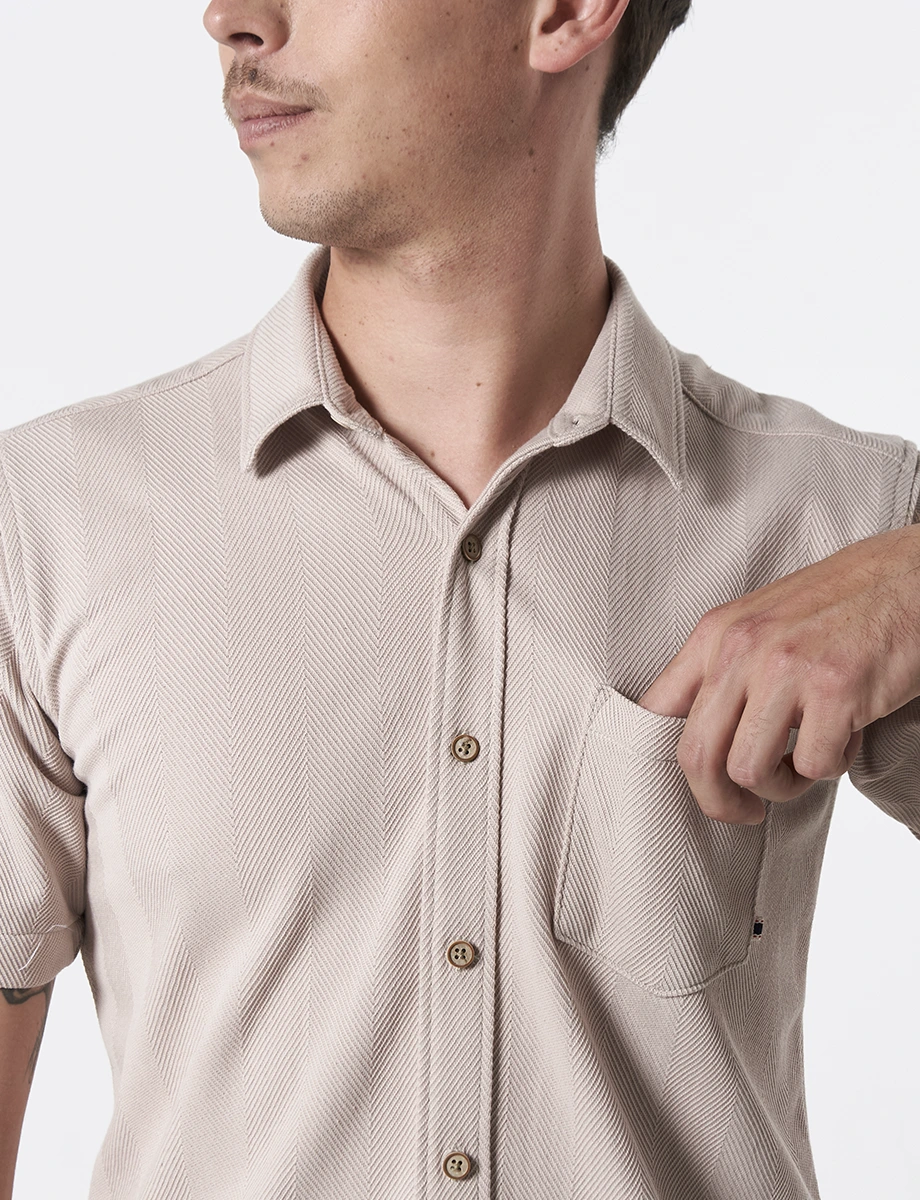Camisa Textura Arena