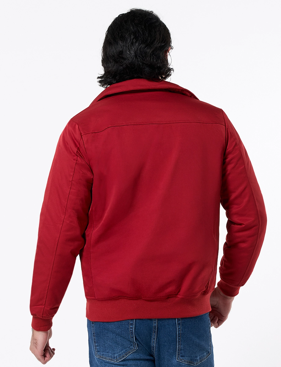 Chaqueta con Cremallera Rojo