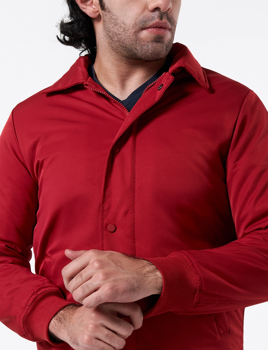 Chaqueta con Cremallera Rojo