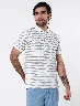 Camiseta Polo a Rayas Crudo