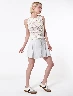 Short Falda con Tablones Gris Claro Chicas Val – Estilo juvenil dinámico