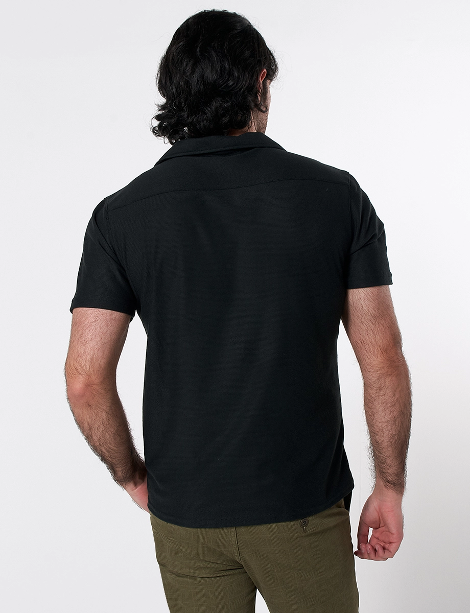 Camisa Textura Negro