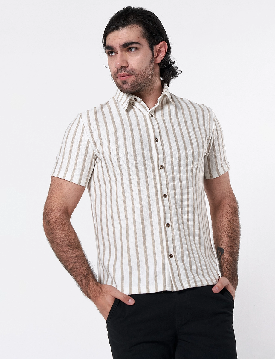 Camisa Textura Blanco