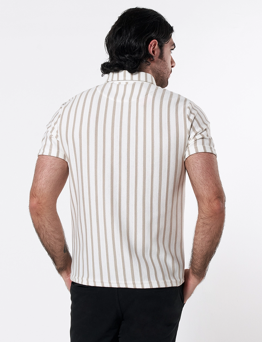 Camisa Textura Blanco