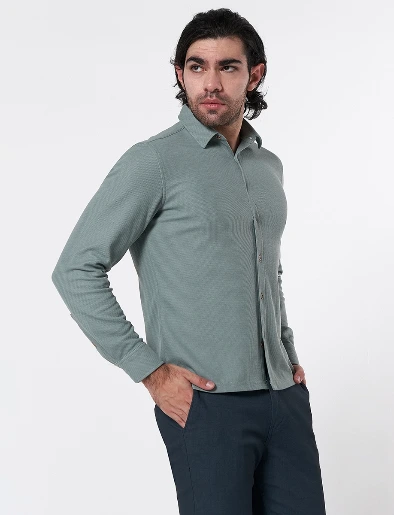 Camisa Verde Textura