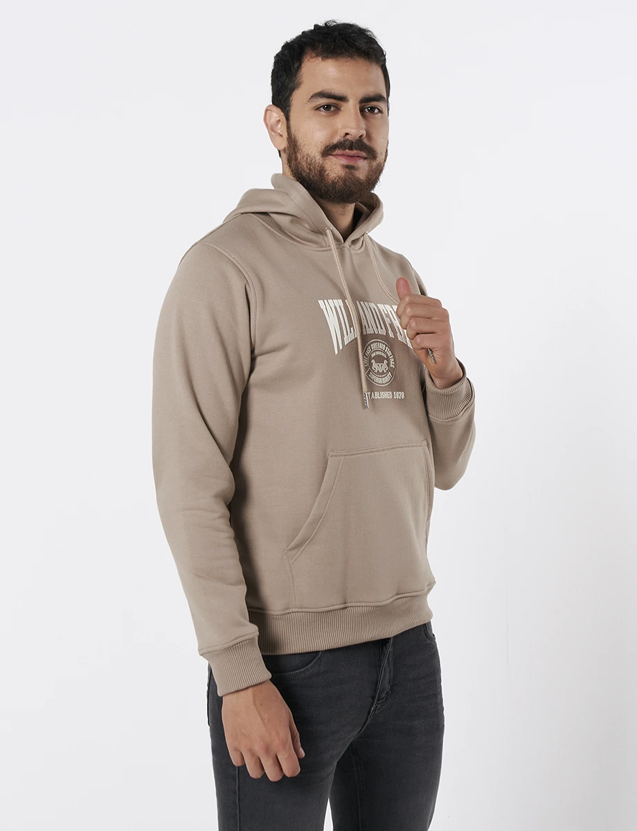 Chompa Estampada Café Claro