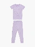 Pijama Camiseta Paris + Pantalón Lila Niña – Look nocturno dulce y confortable