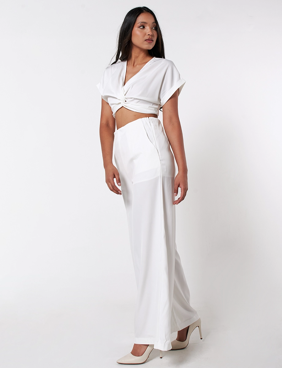 Conjunto Top + Pantalón Blanco