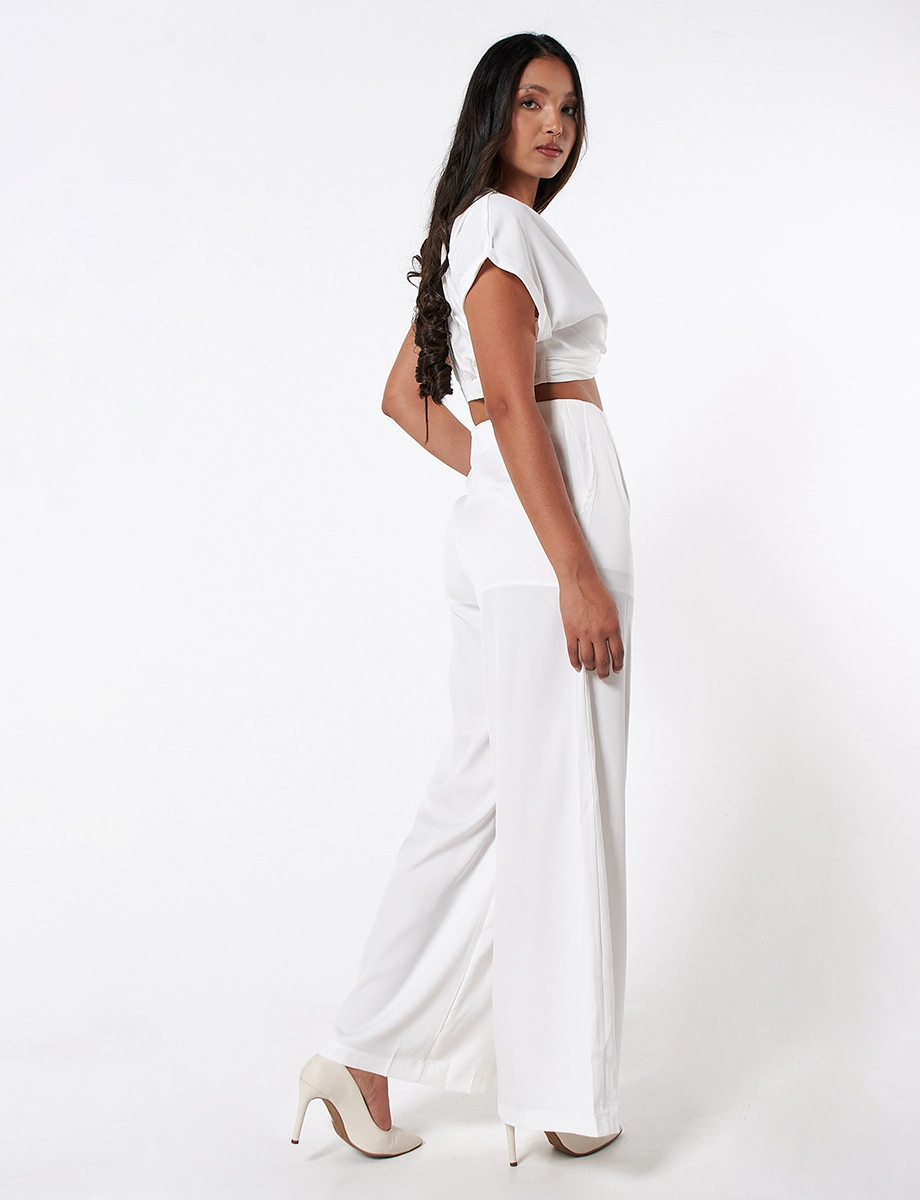 Conjunto Top + Pantalón Blanco