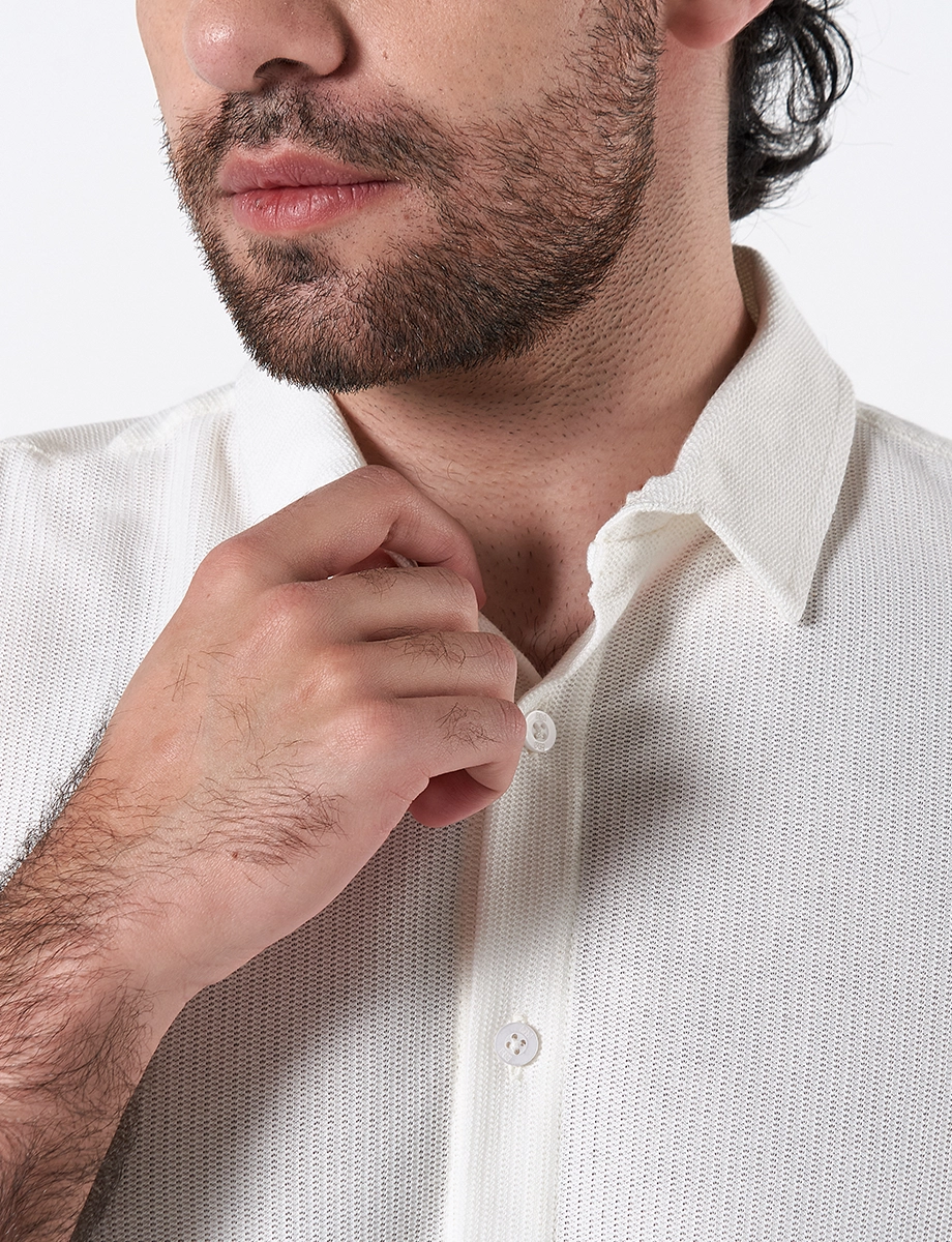 Camisa Llana Crudo