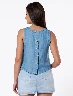 Top Denim Azul Jean Mujer – Casual y fácil de combinar