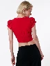 Blusa Botones Roja Valeria – Blusa llamativa con cierre frontal.