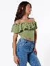 Blusa Campesina Verde Oliva