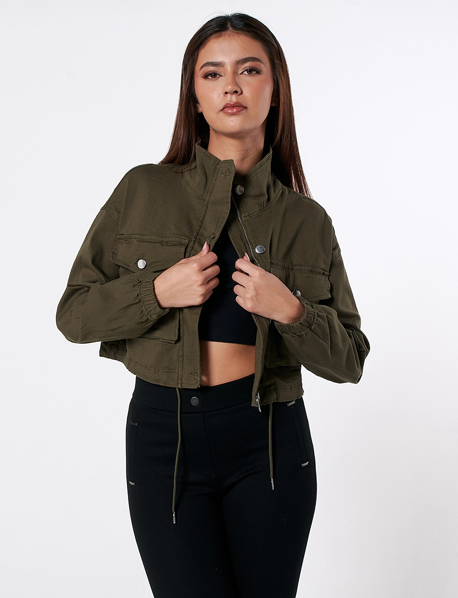 Chaqueta Juvenil Verde Oliva