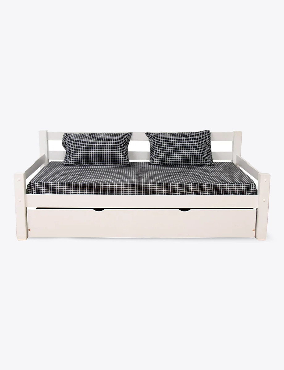Bi-Cama Zoe Twin 1½ Plaza Blanco | Muebles El Bosque