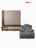 Combo Centro de Entretenimiento Humaita 75" + Sofá Reclinable 1 Puesto Eva | Muebles El Bosque