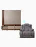 Combo Centro de Entretenimiento Humaita 75" + Sofá Reclinable 1 Puesto Eva | Muebles El Bosque