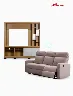 Combo Centro de Entretenimiento Humaita 75" + Sofá Reclinable 3 Puesto Austria | Muebles El Bosque