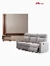 Combo Centro de Entretenimiento Humaita 75" + Sofá Reclinable 3 Puestos Austria Gris Claro | Muebles El Bosque