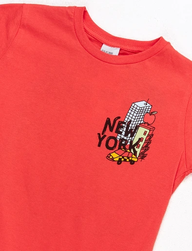 Conjunto Camiseta Rojo + Bermuda Negro
