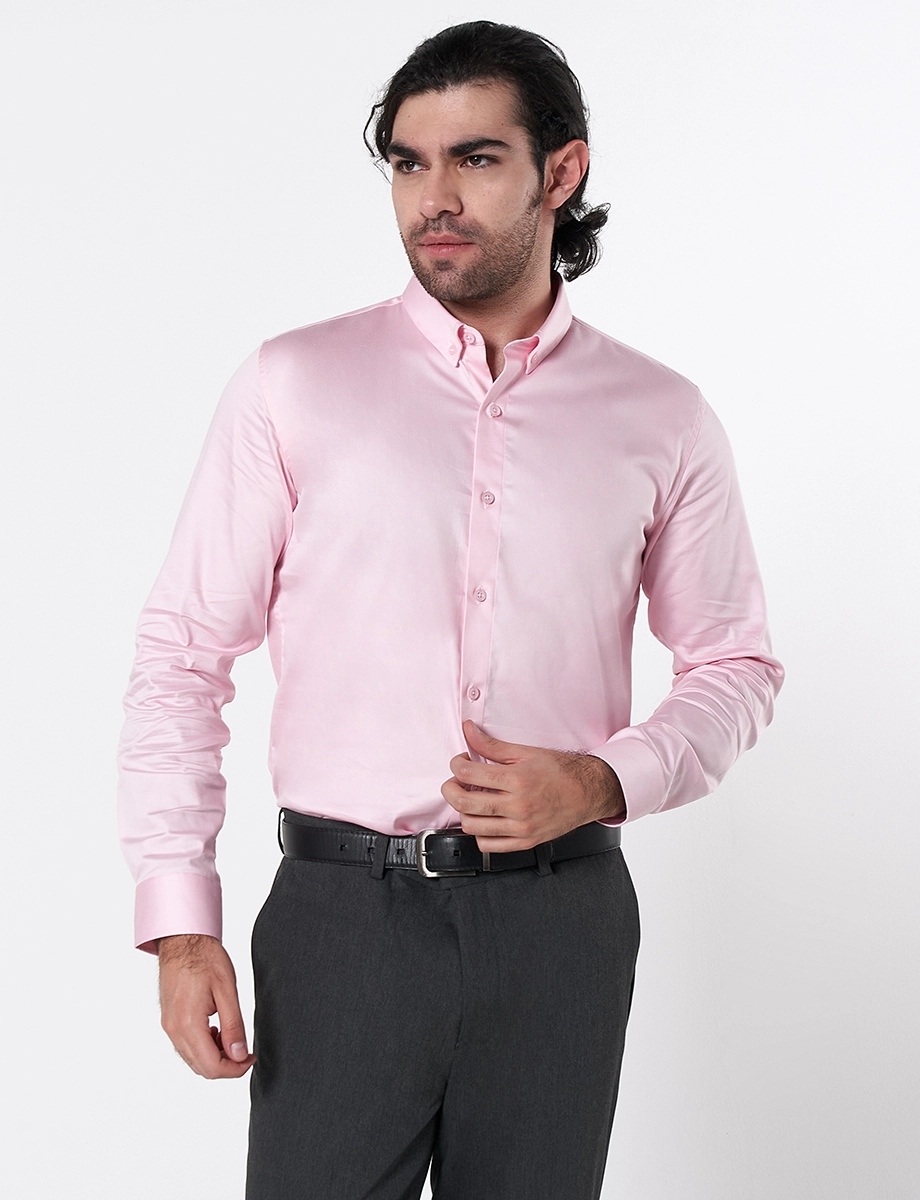 Camisa Llana Rosado Claro