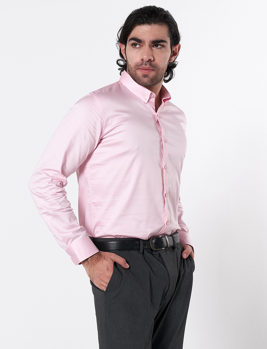 Camisa Llana Rosado Claro