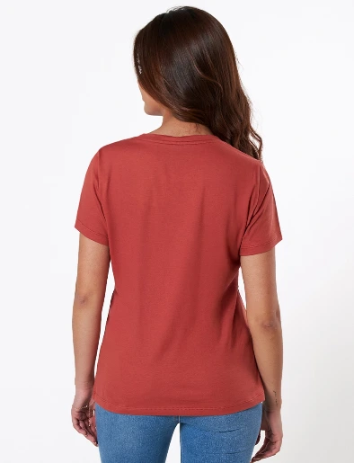 Camiseta Estampada Terracota
