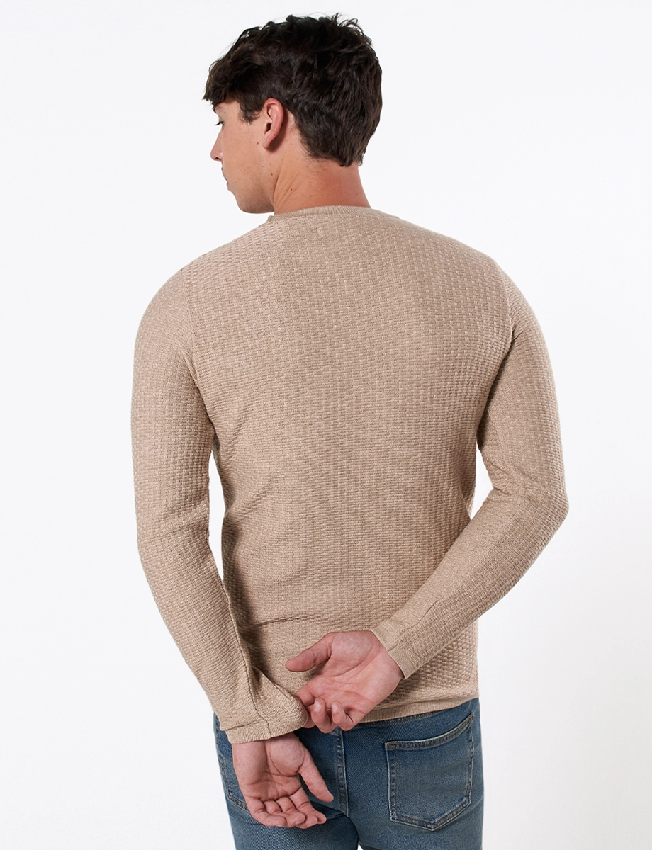 Sweater con Textura Habano