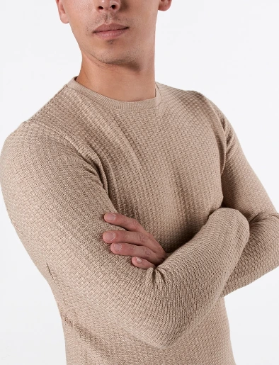 Sweater con Textura Habano