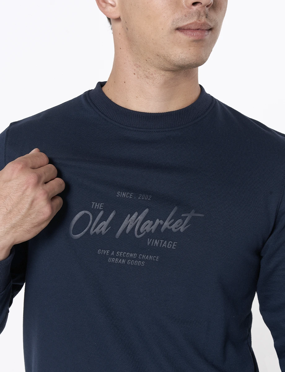 Buzo Old Market 3D Azul Marino