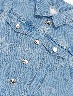 Chaqueta Denim Celeste con Flores Niña – Look floral moderno juvenil