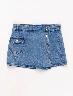 Falda Short Azul