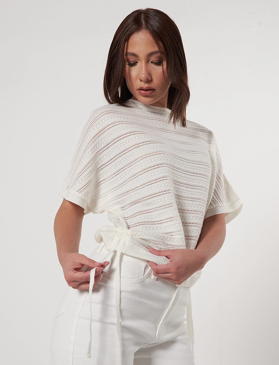 Sweater Kimono Crudo