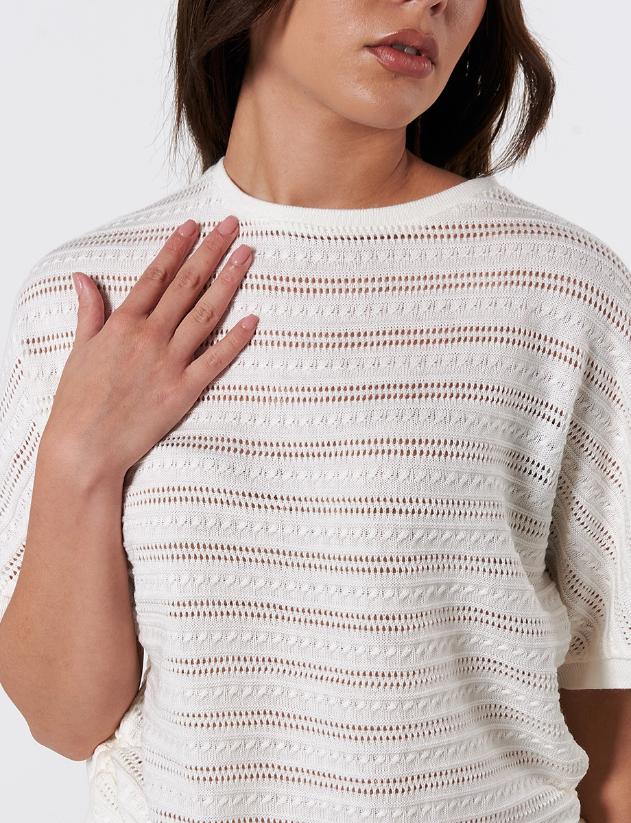 Sweater Kimono Crudo