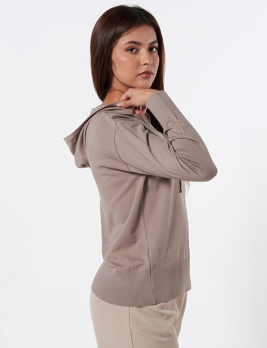 Buzo Capucha Camel